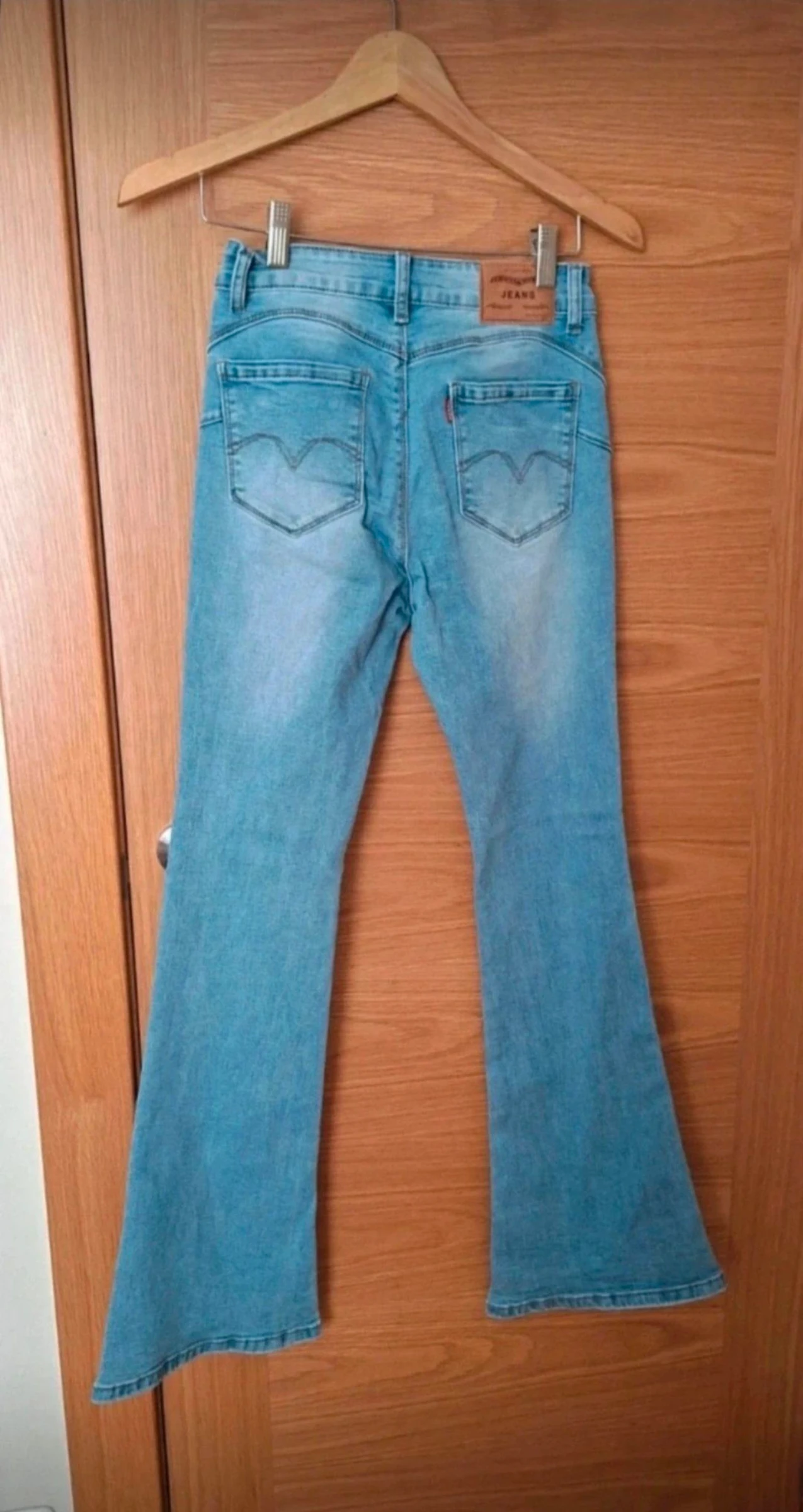 Pantalon vaquero de mujer,  de campana, talla S – photo 2